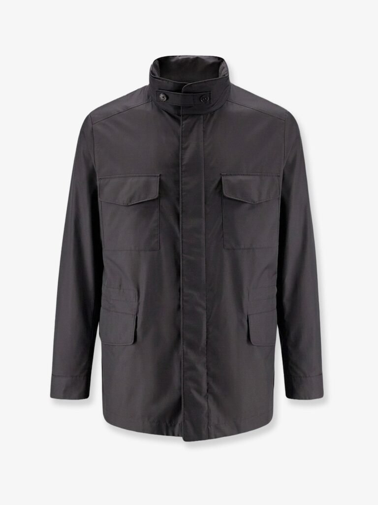 Traveller Field Jacket with pied-de-poule pattern