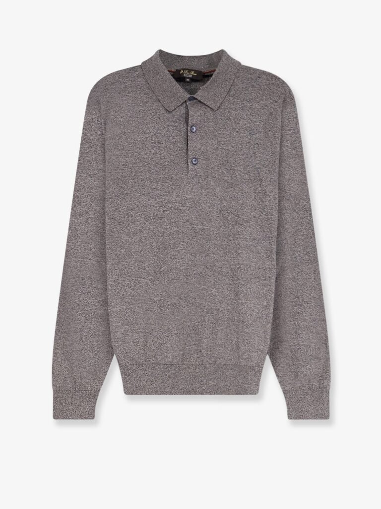 Ice Wish mlange cotton polo shirt
