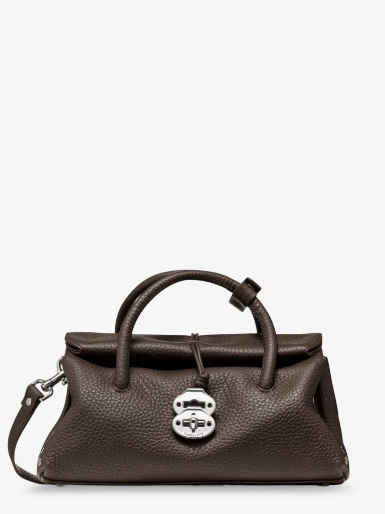 Dotta Small Hammered Leather crossbody bag