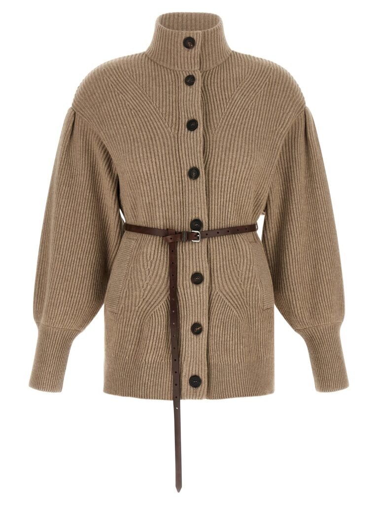 English half-ribbed cardigan