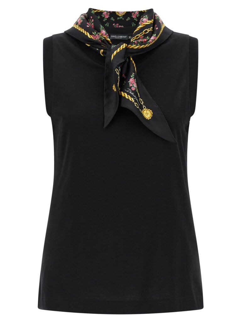 T-shirt with scarf