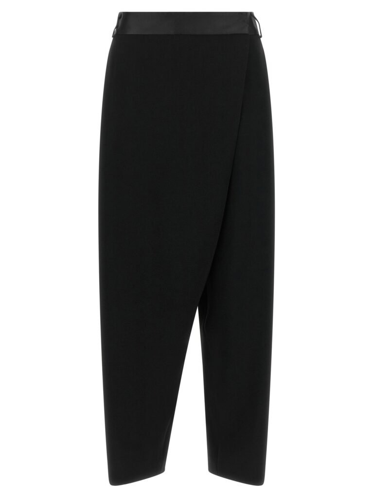 Asymmetrical panel pants