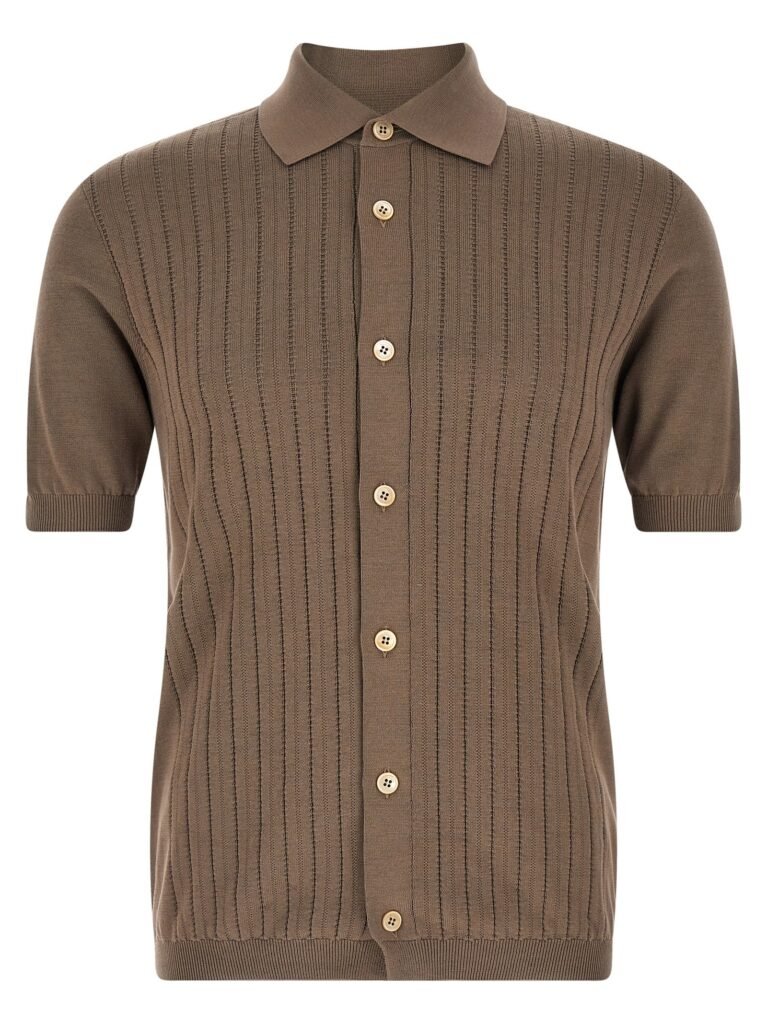 Operated ribbed shirt