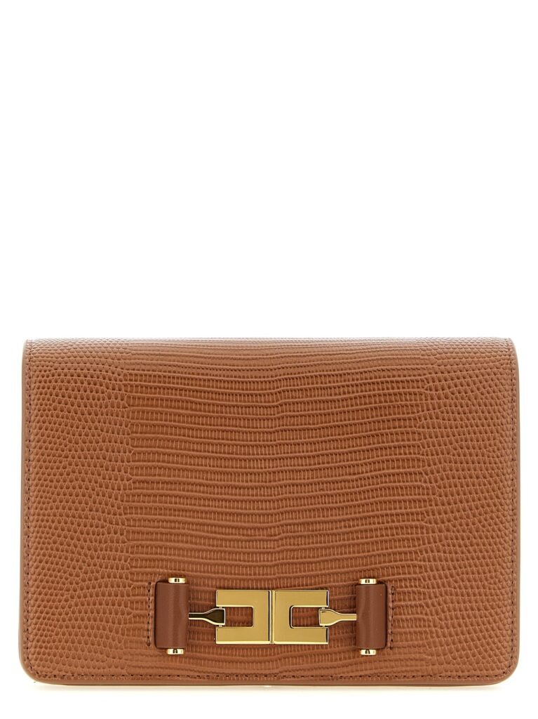 Lizard print crossbody bag