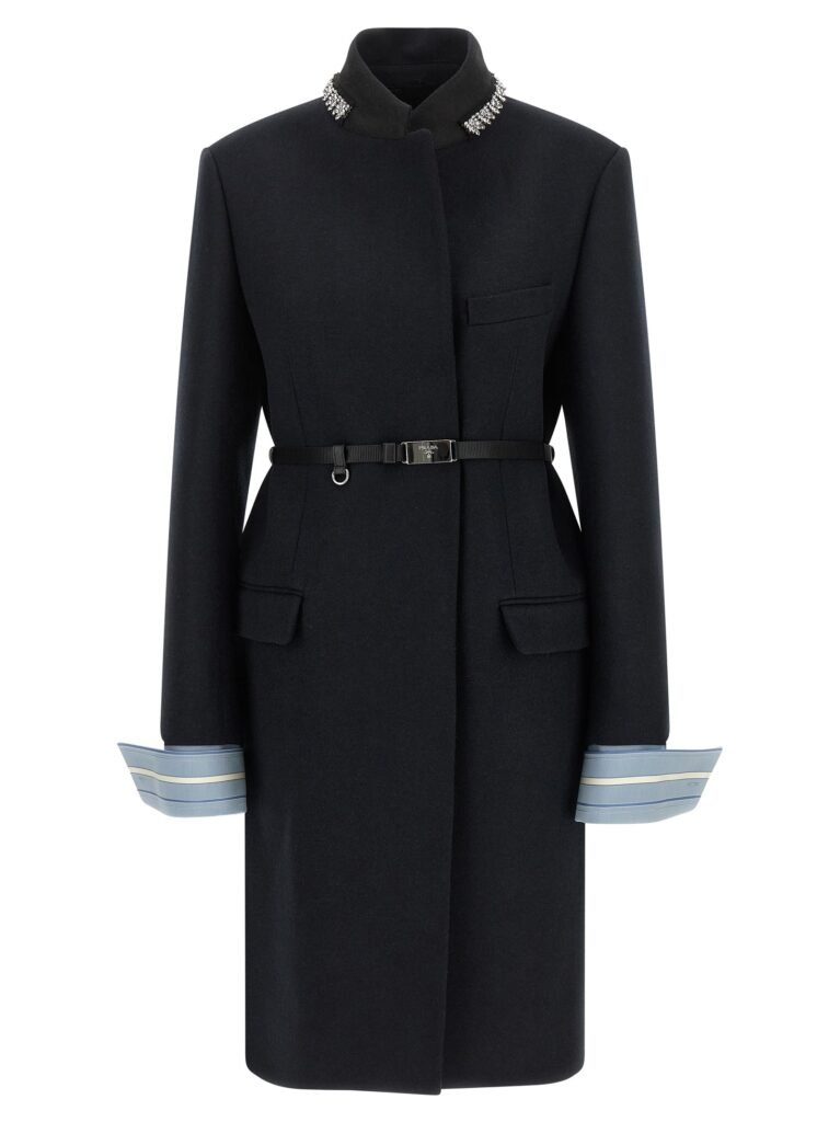 Jewel collar coat