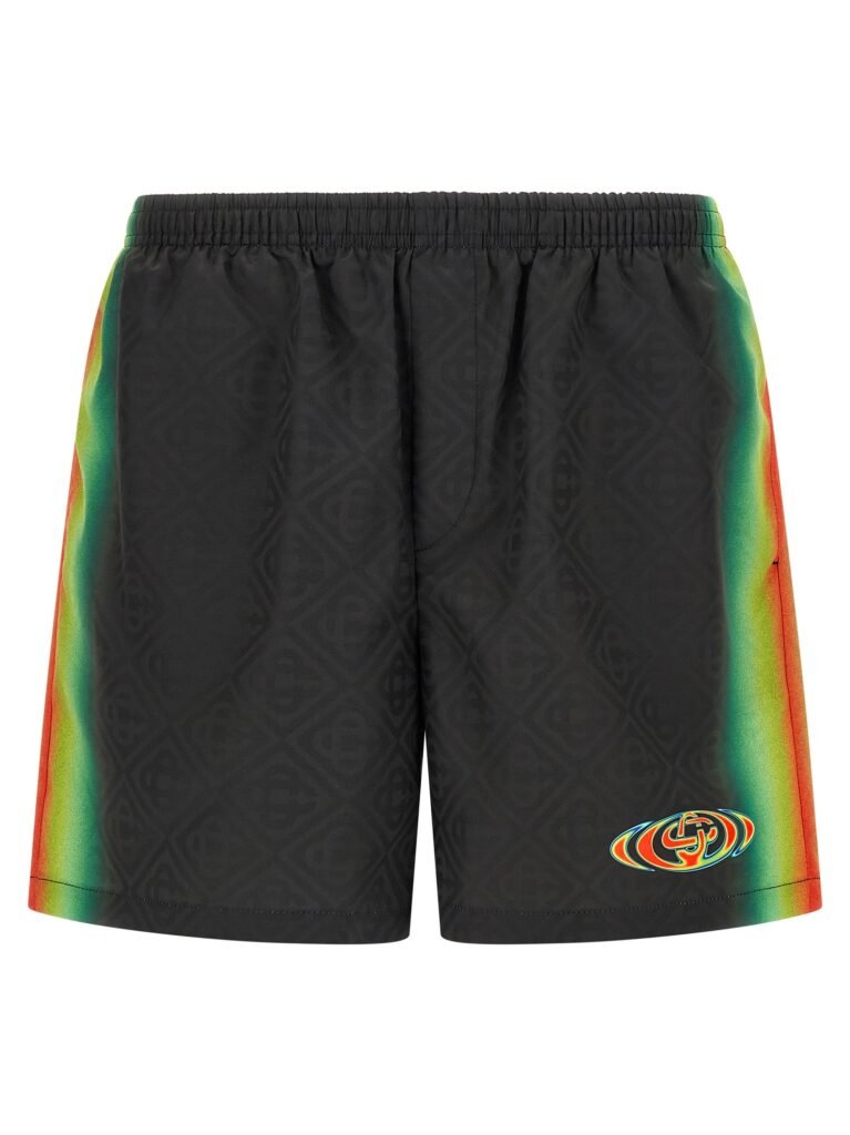 Jacquard logo swimsuit