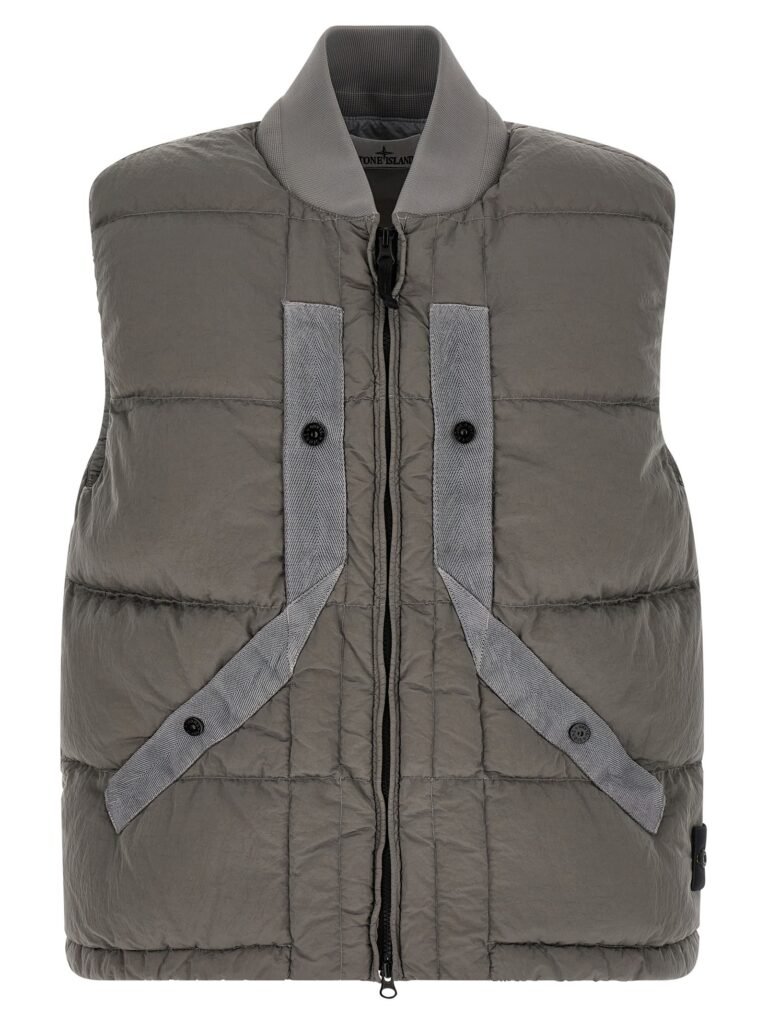 Crinkled effect vest