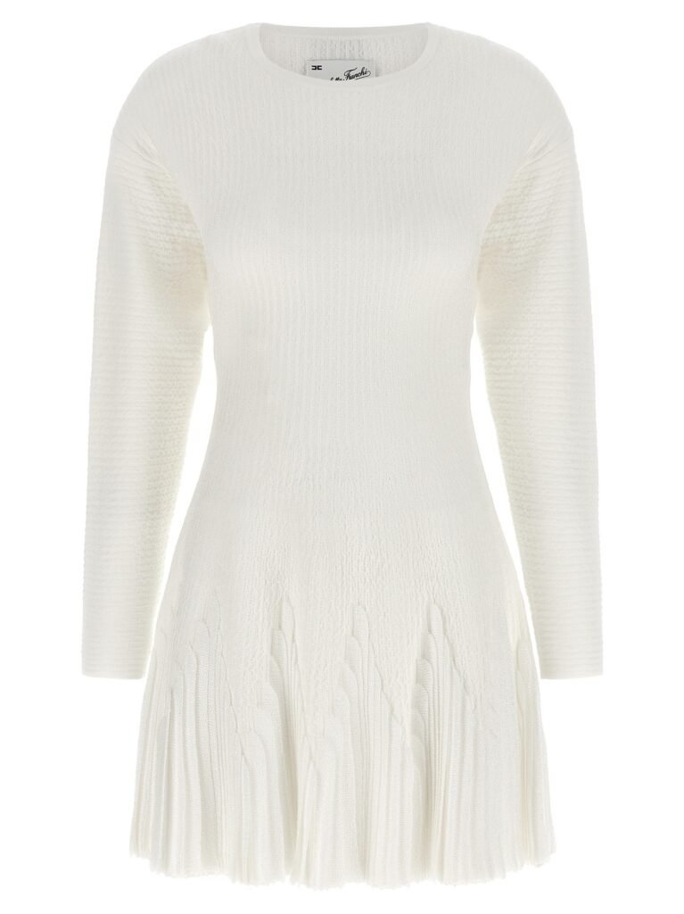 Knitted pleated dress