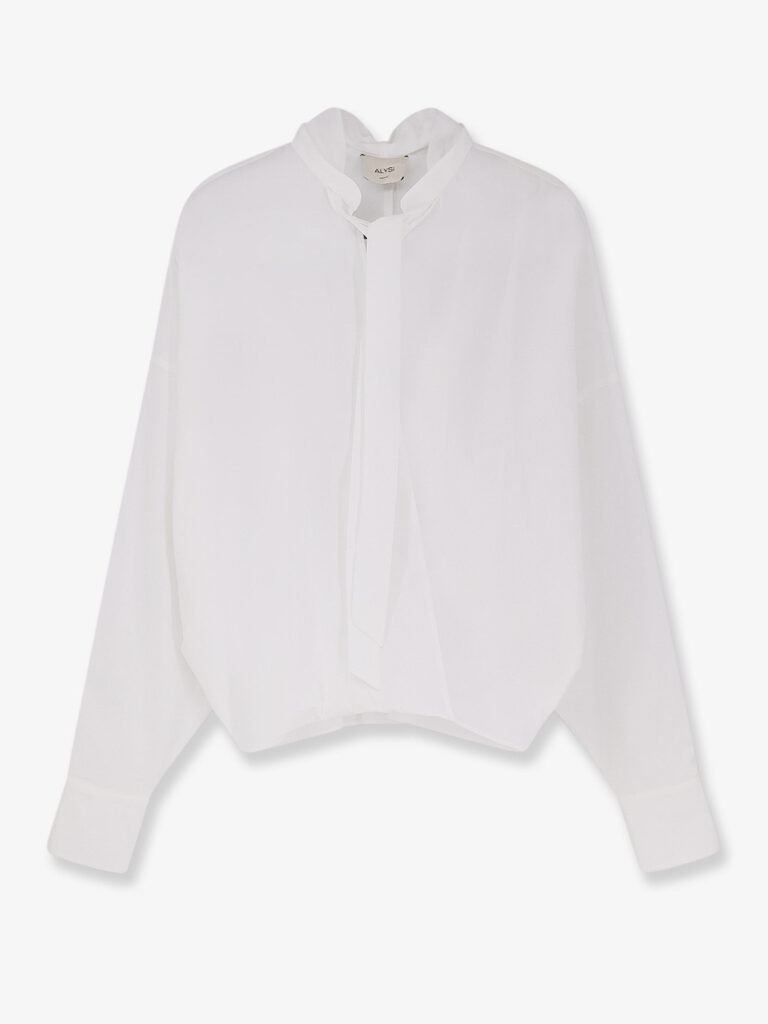 Cotton shirt with bow
