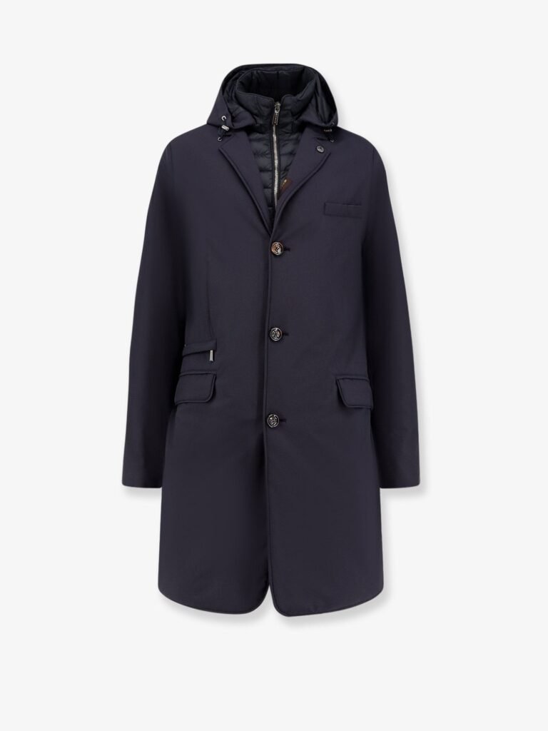 Redon-Skt padded nylon long jacket