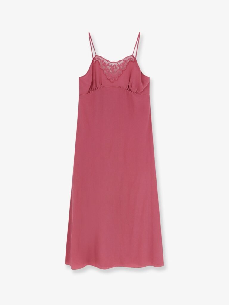 Silk long slipdress