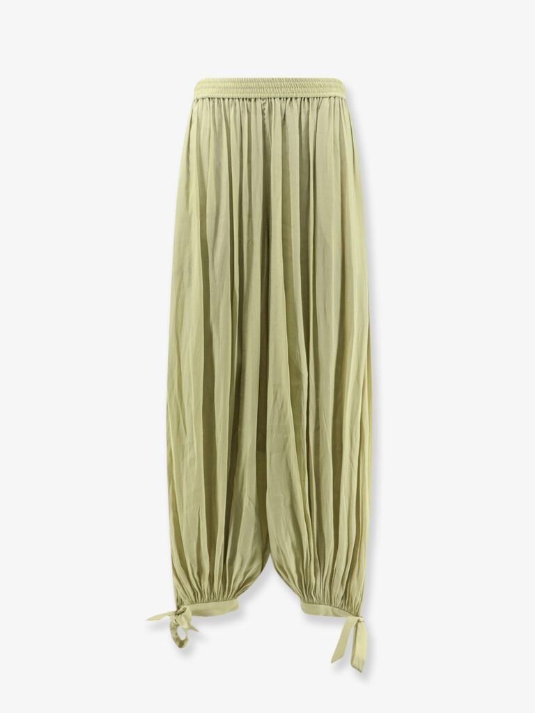 Harem trousers with knot detail