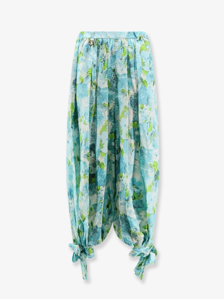 Harem multicolor silk trousers