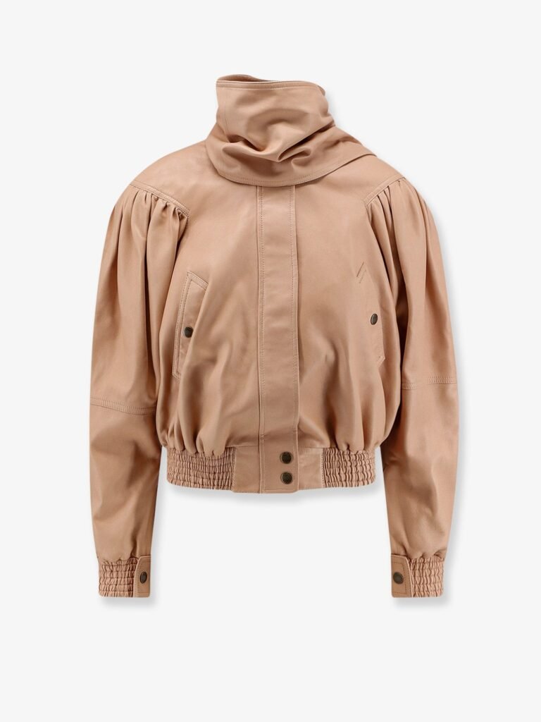 Leather Jacket with stitched profiles