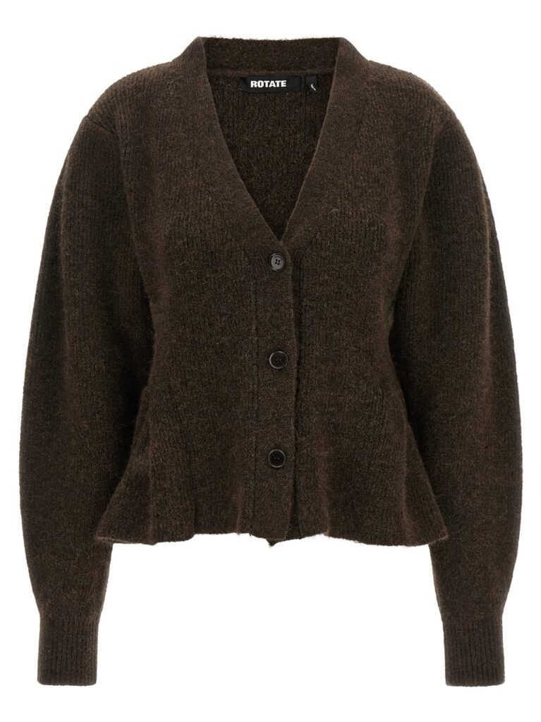 Peplum' fund cardigan