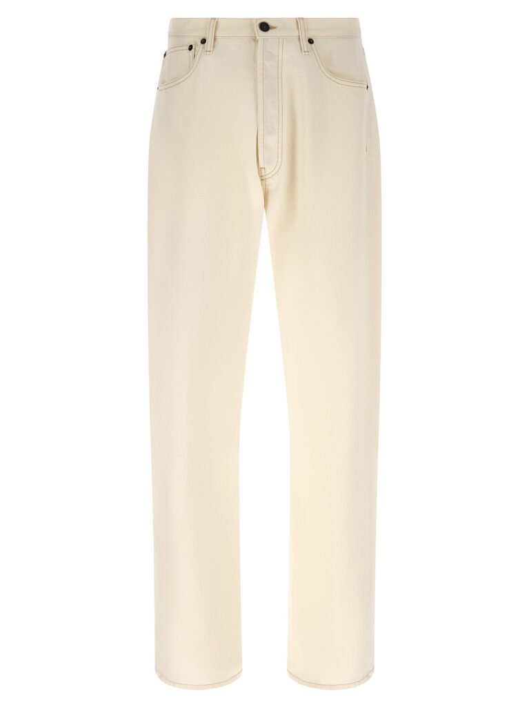 Contrast stitching jeans
