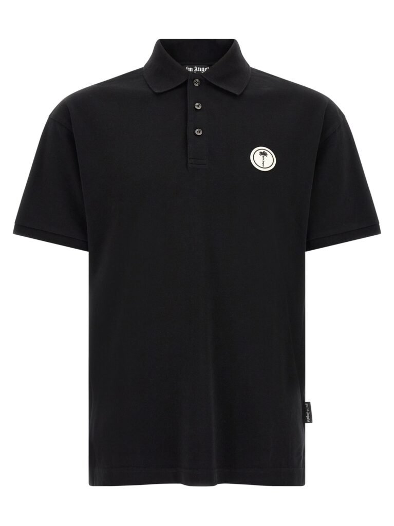 Logo patch polo shirt