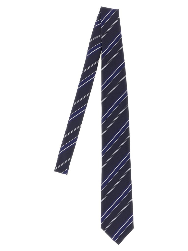 Diagonal striped tie