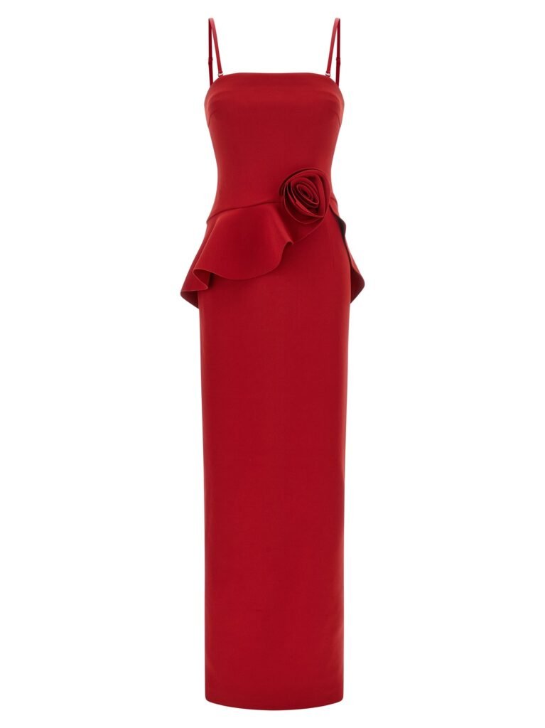 3D floral detail dress