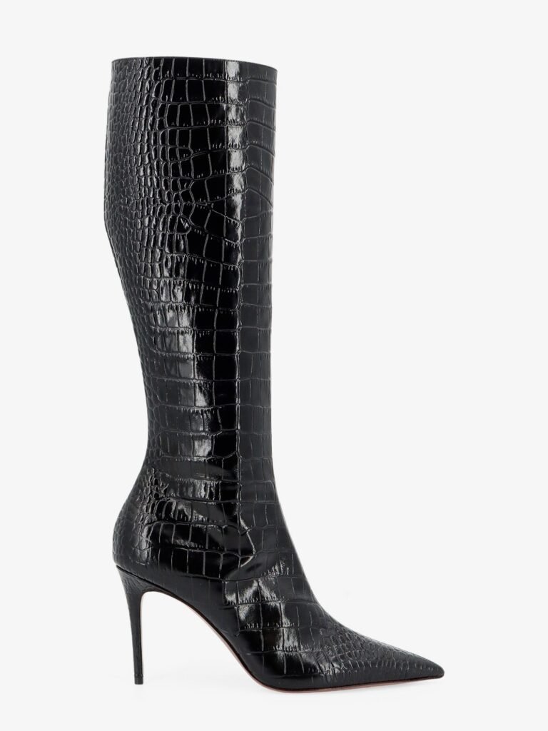 Vera 85 croco effect leather boots