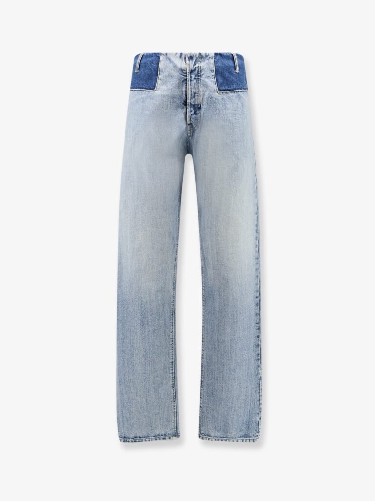 Jeans with patchwork effect