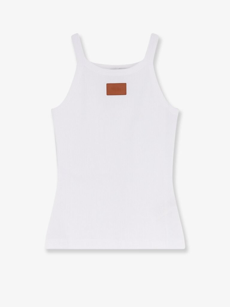 Ribbed cotton tank top