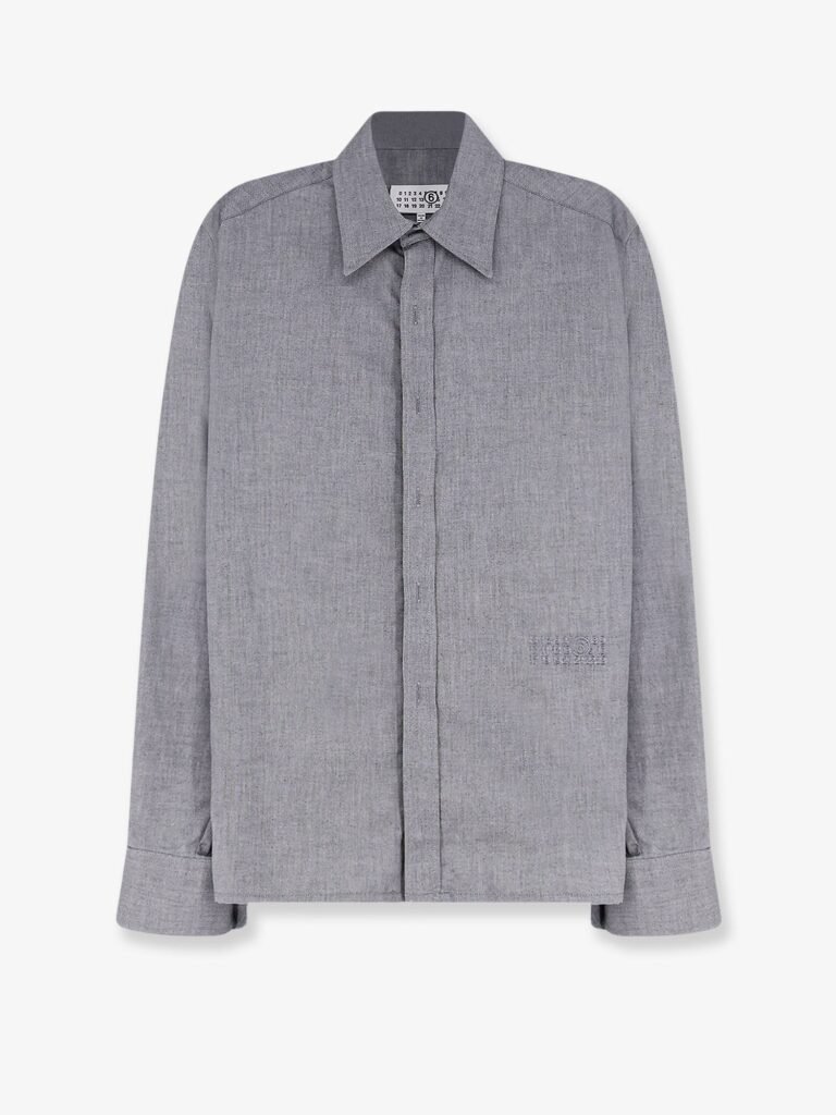 Cotton shirt with zip