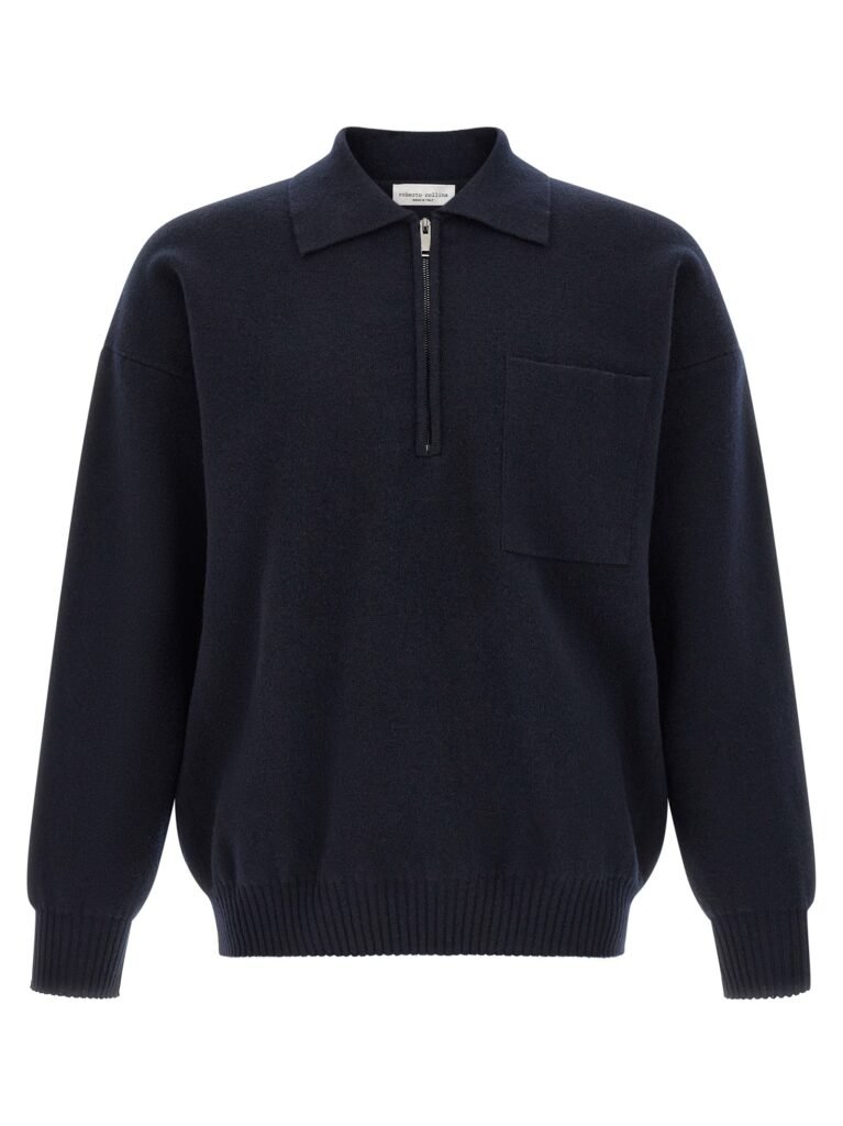 Merino wool polo shirt