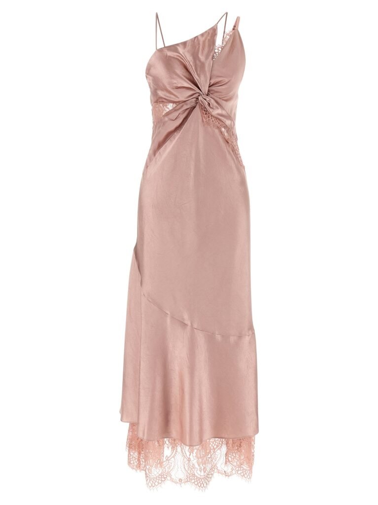 Satin and lace dress