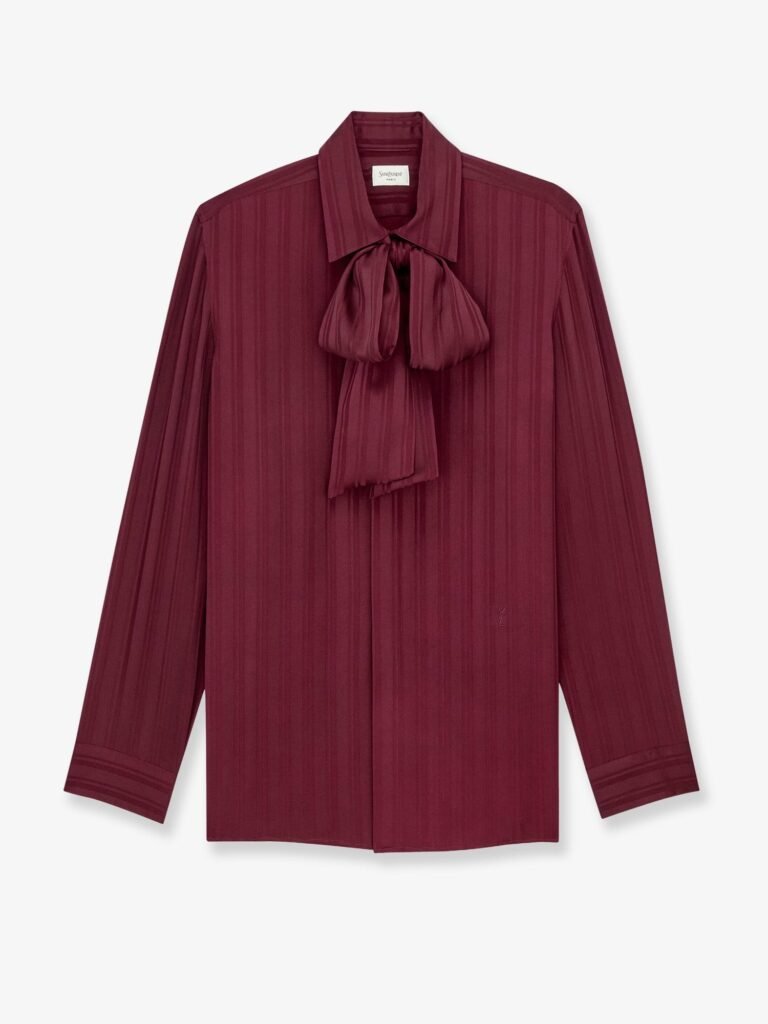 Cassandre Lavallire striped silk jacquard shirt
