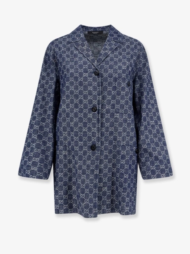 Cotton shirt with all-over GG motif