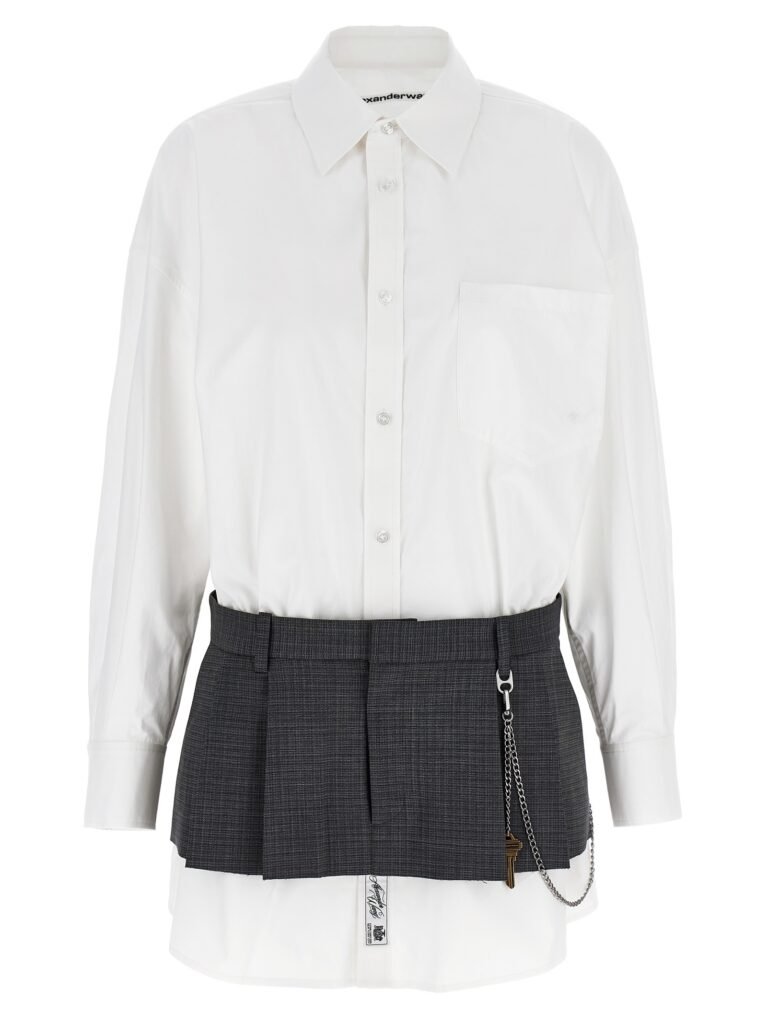 Pre-Styled Shirt Dress W Chain' dress