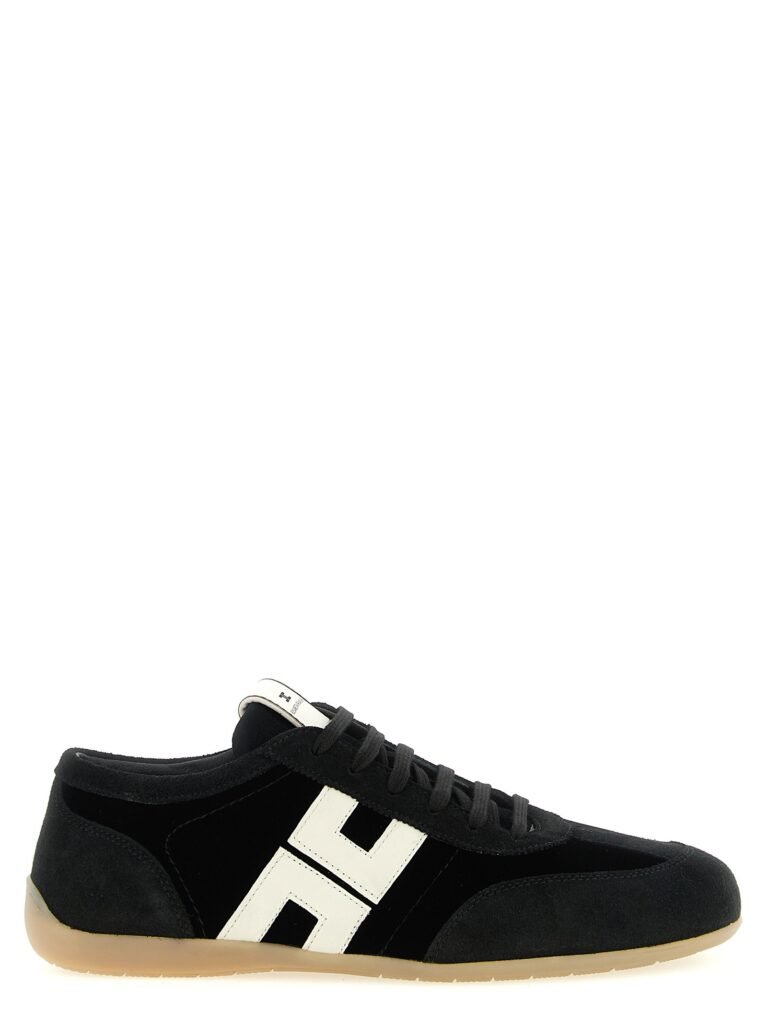 Nappa and velvet sneakers