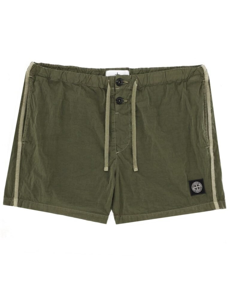 SWIMSUIT WITH LOGO PATCH