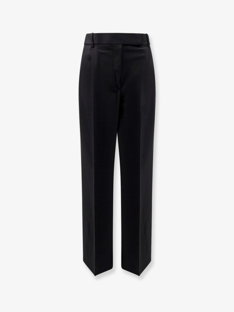 Midwaist wool blend trousers
