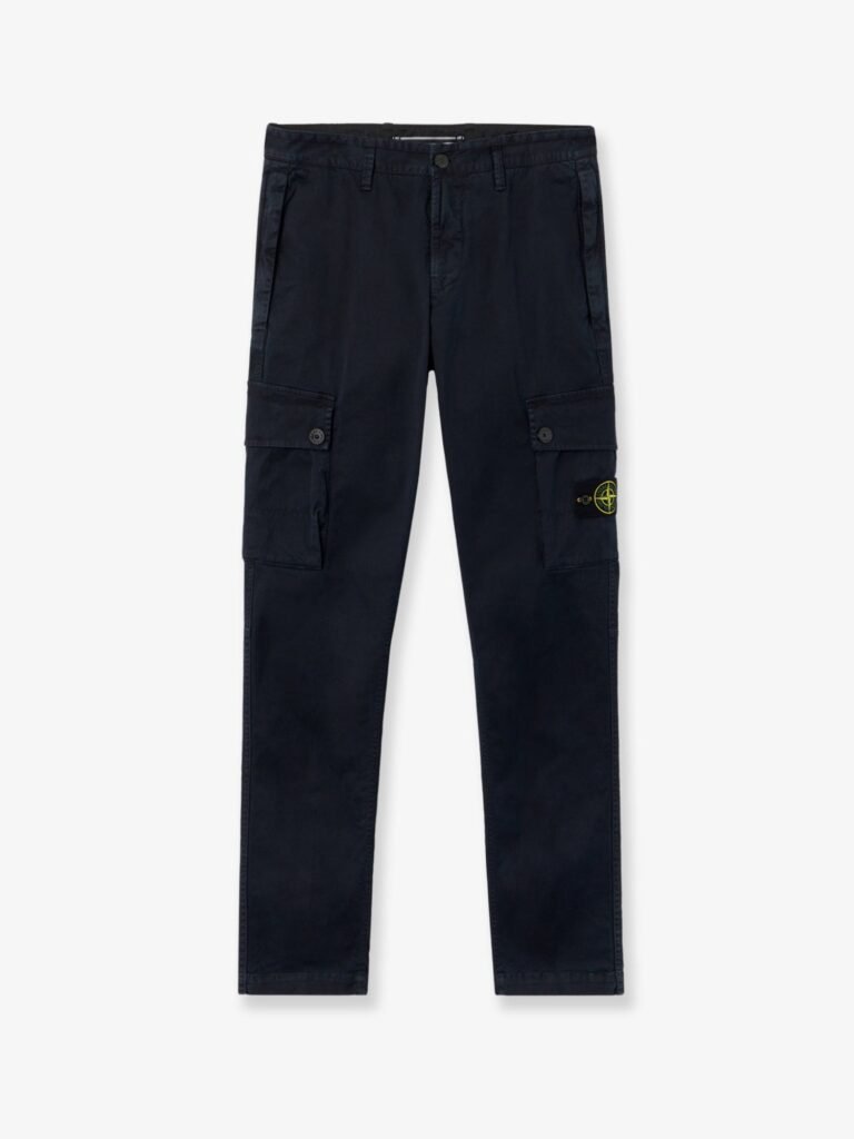 Cotton blend cargo trousers