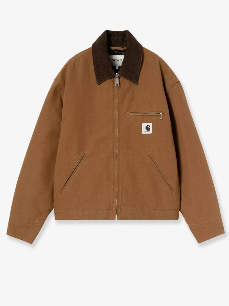 Detroit canvas jacket with front logo patch