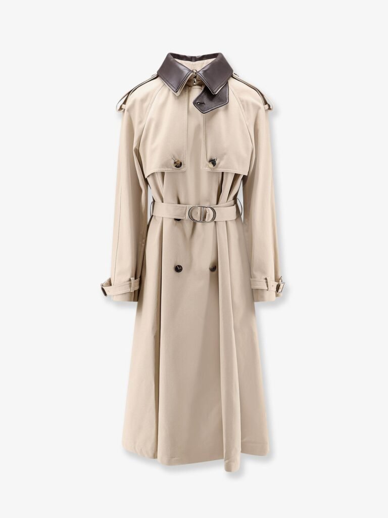 Cotton and silk trench