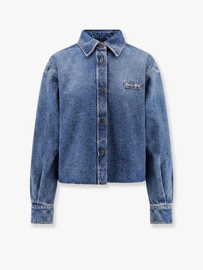 Denim shirt with Logo Patch