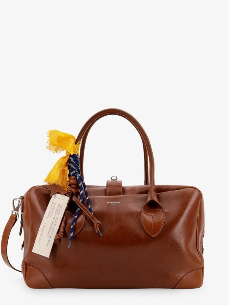 Vita leather handbag with front logo