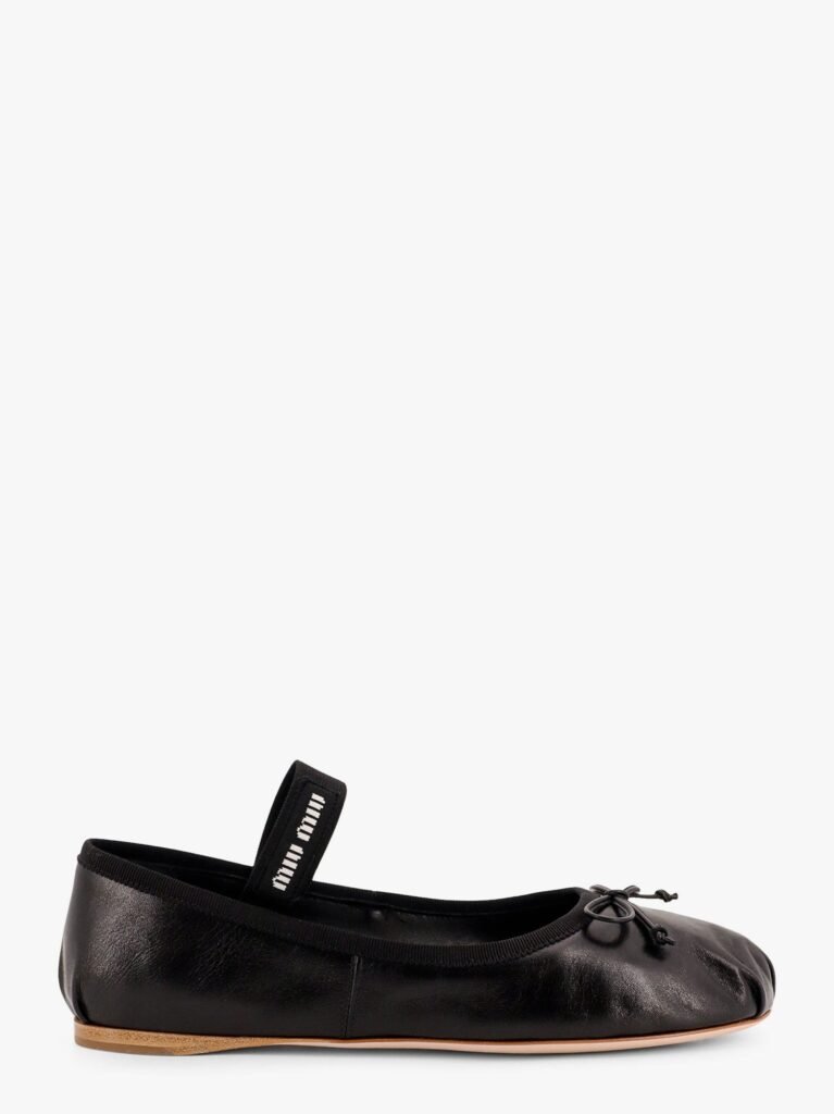 Leather ballet flats