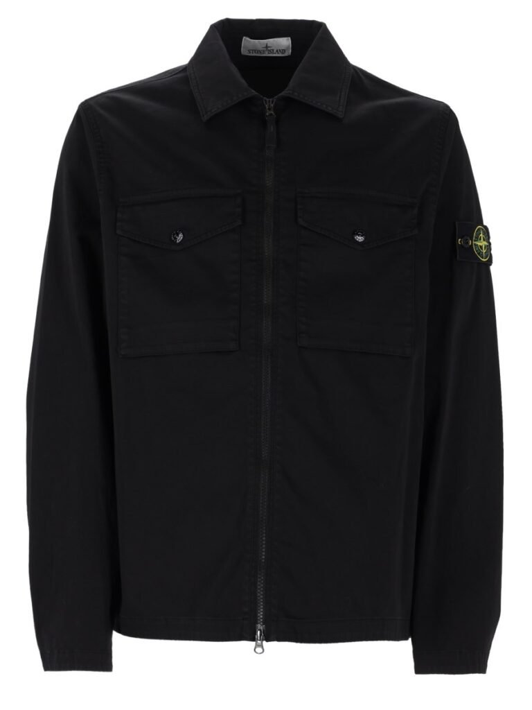 OVERSHIRT CON ZIP E TASCHE SUL PETTO
