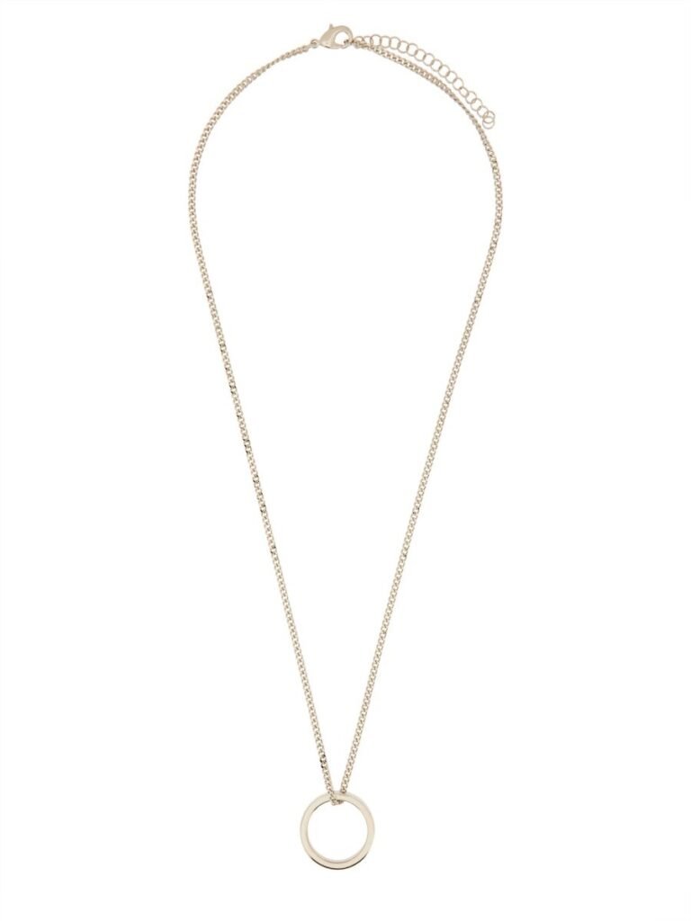 COLLANA CON ANELLO MINIMAL LOGO