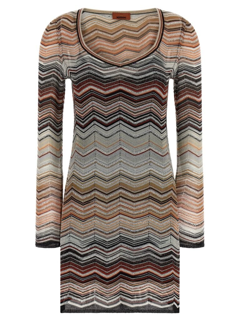Chevron lam dress