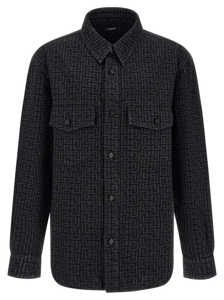 Monogram pattern overshirt