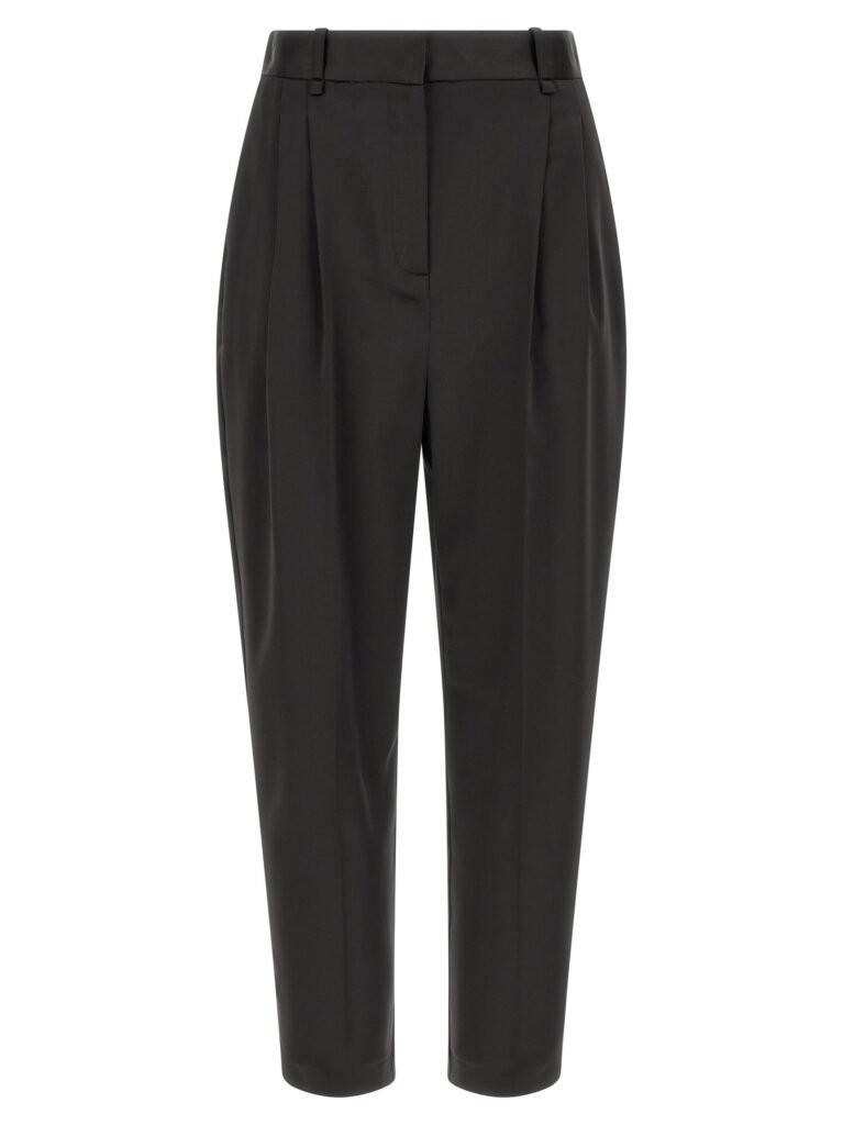 Stretch satin pants