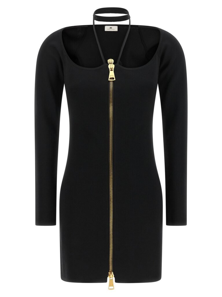 Fabric stitch knit dress