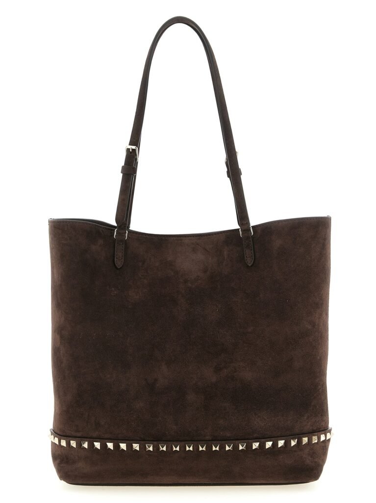 Rockstud Medium' suede shoulder bag
