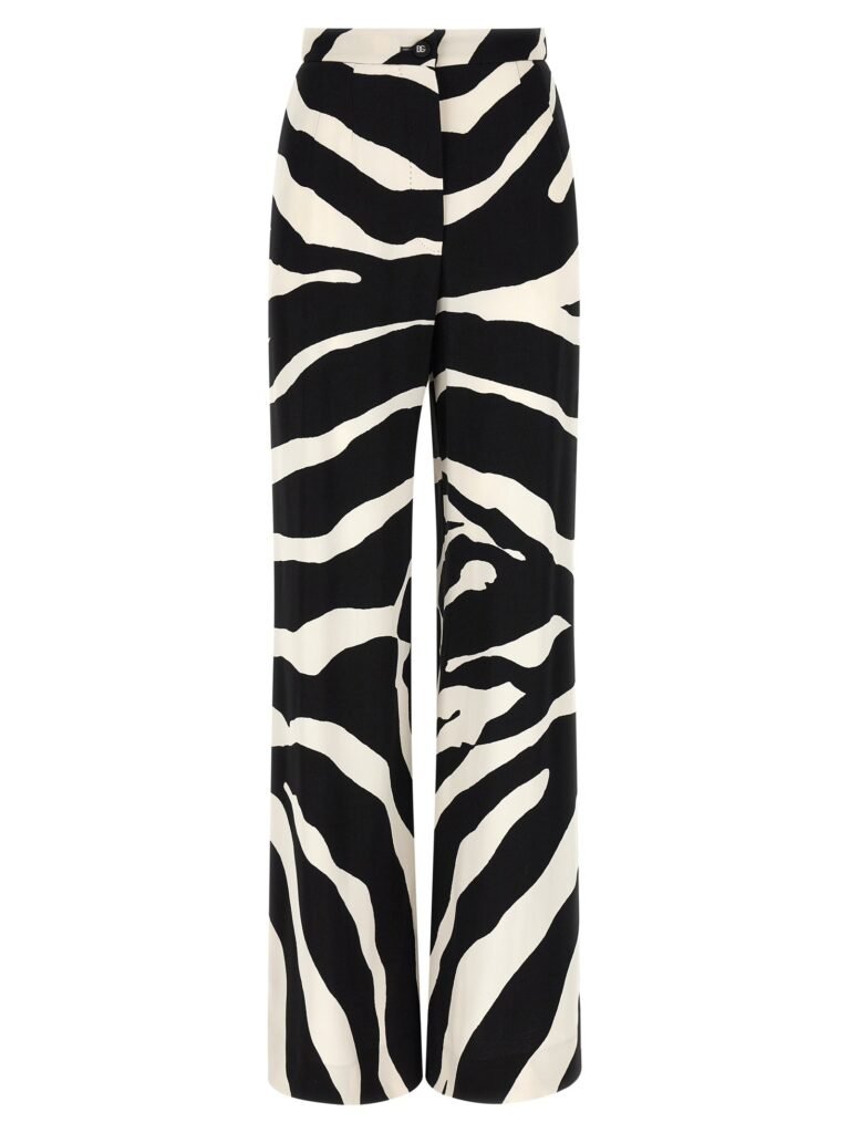 Zebra' print palazzo pants