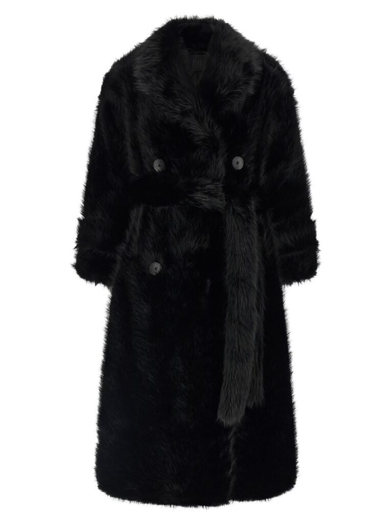 Jackie' eco-fur trench coat